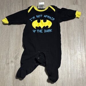 DC Comics Black and Yellow Batman Kids Footie